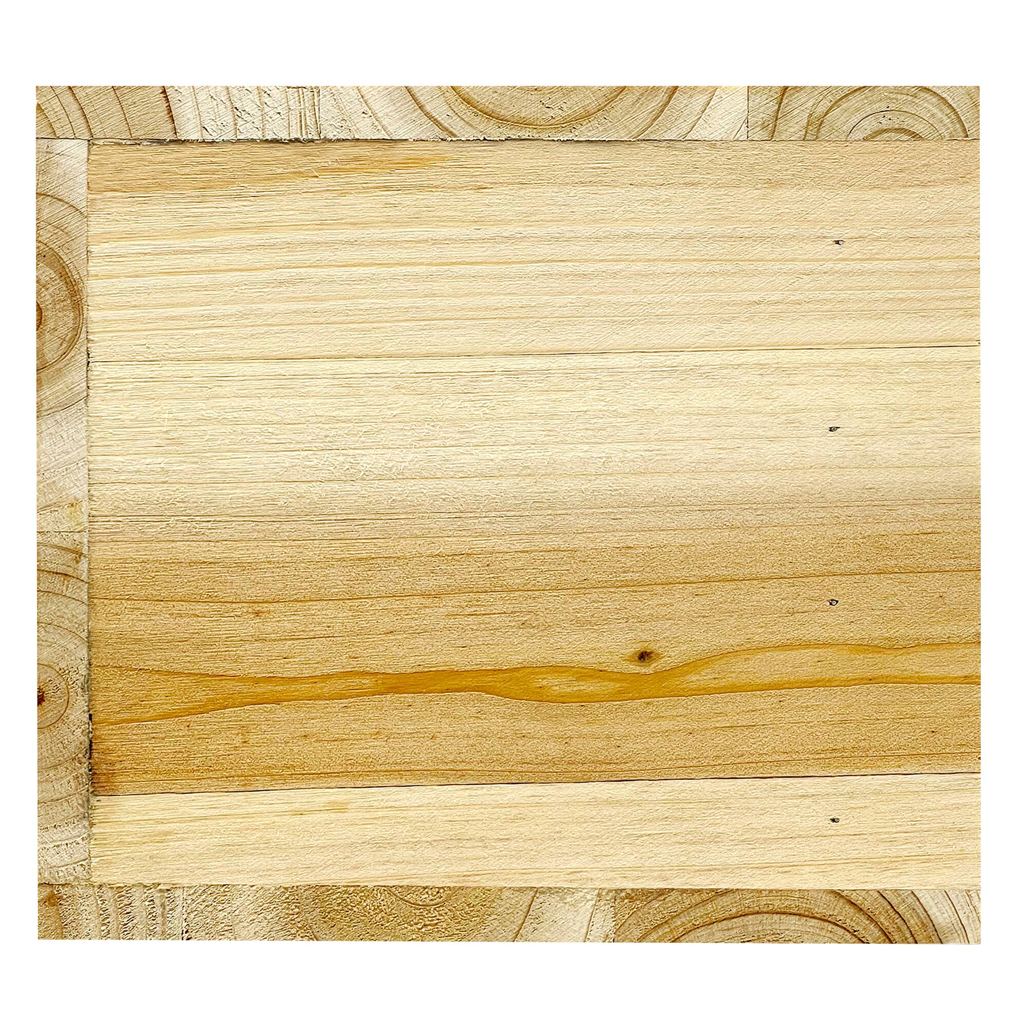 6" Unfinished Wood Modern Cube Birdhouse
